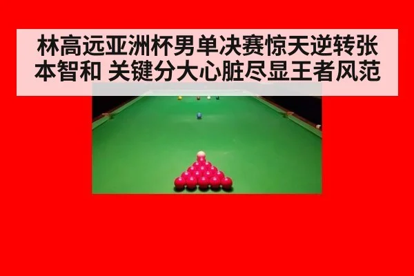 林高远亚洲杯男单决赛惊天逆转张本智和 关键分大心脏尽显王者风范